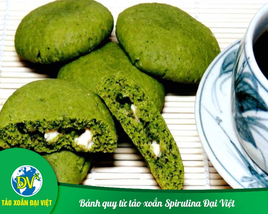 Bánh quy từ tảo xoắn Spirulina Đại Việt