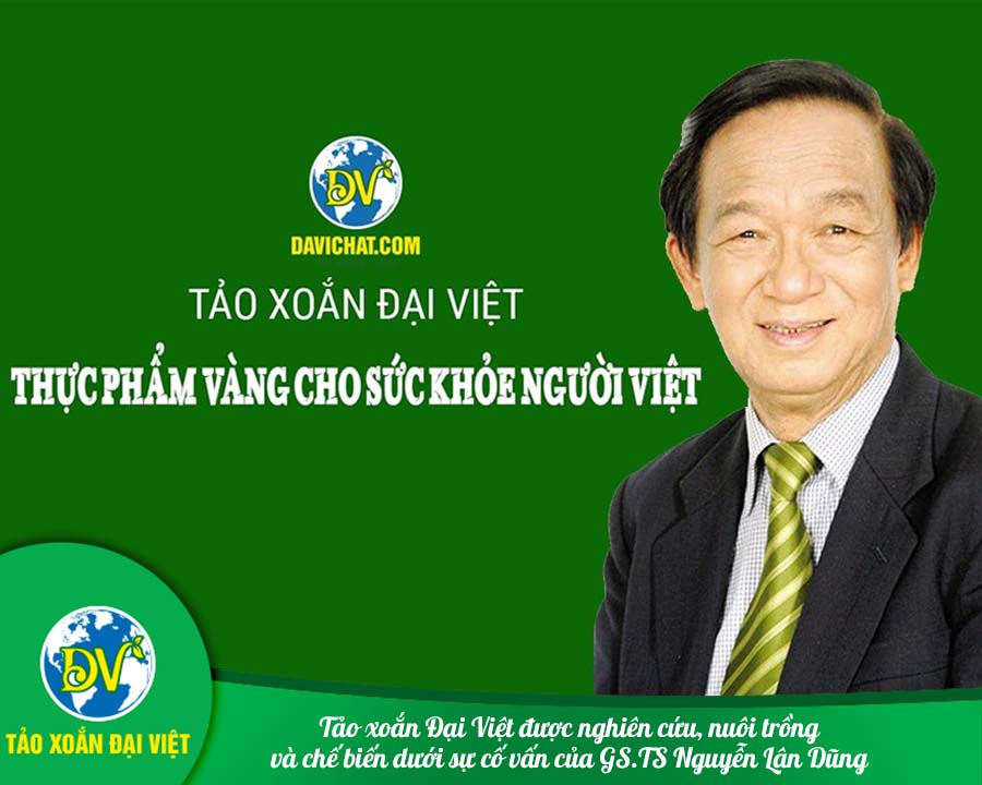 Tảo xoắn Đại Việt được nghiên cứu, nuôi trồng và chế biến dưới sự cố vấn của GS.TS Nguyễn Lân Dũng