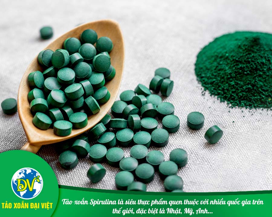 Tảo xoắn Spirulina là siêu thực phẩm quen thuộc với nhiều quốc gia trên thế giới, đặc biệt là Nhật, Mỹ, Anh…