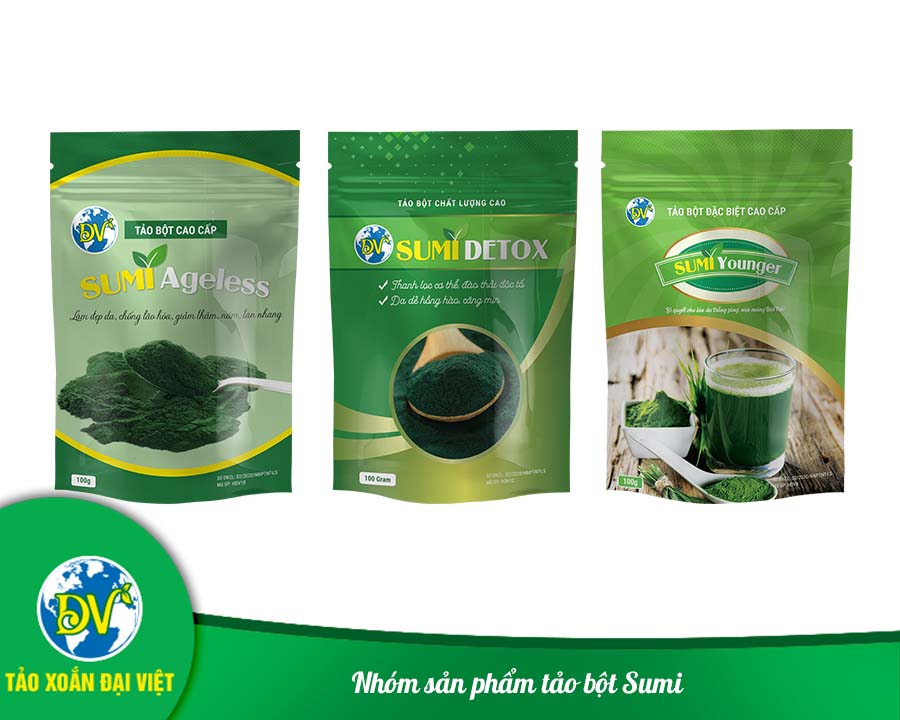 Nhóm sản phẩm tảo bột Sumi Nhóm sản phẩm tảo bột Sumi