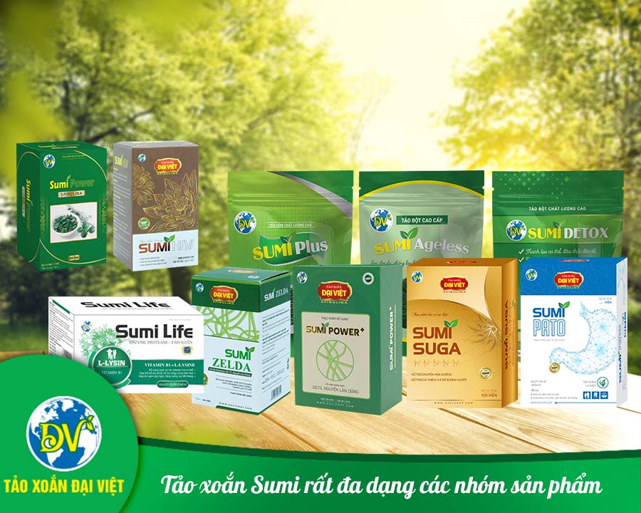 Tảo Sumi rất đa dạng các nhóm sản phẩm Tảo Sumi rất đa dạng các nhóm sản phẩm