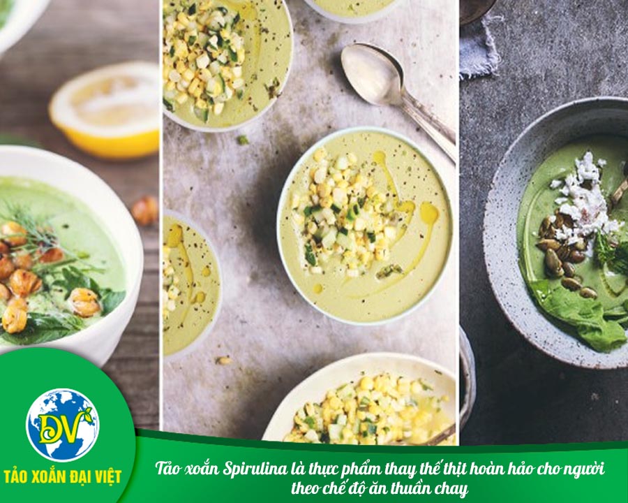 Tảo xoắn Spirulina là thực phẩm thay thế thịt hoàn hảo cho người theo chế độ ăn thuần chay