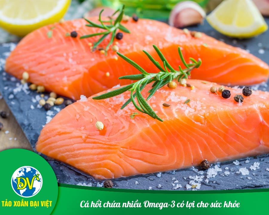 Cá hồi chứa nhiều Omega-3 có lợi cho sức khỏe