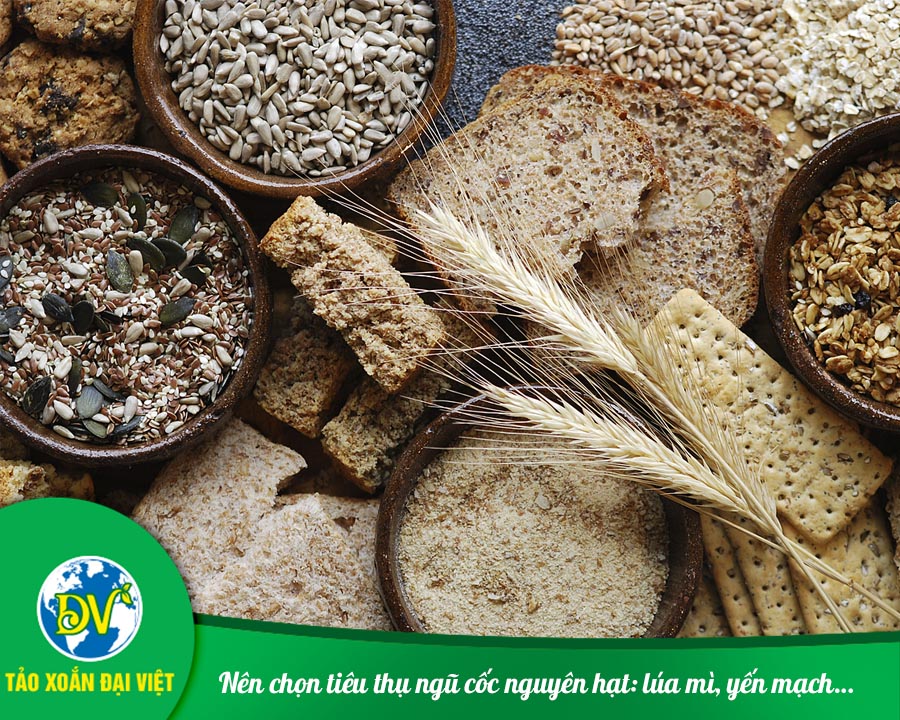 Nên chọn tiêu thụ ngũ cốc nguyên hạt: lúa mì, yến mạch…