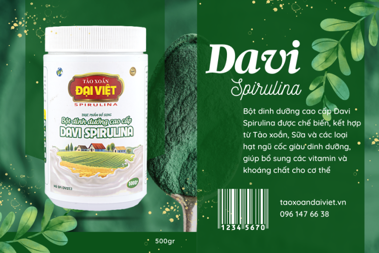 Mua tảo bột dinh dưỡng Davi Spirulina ở đâu chất lượng, giá tốt?